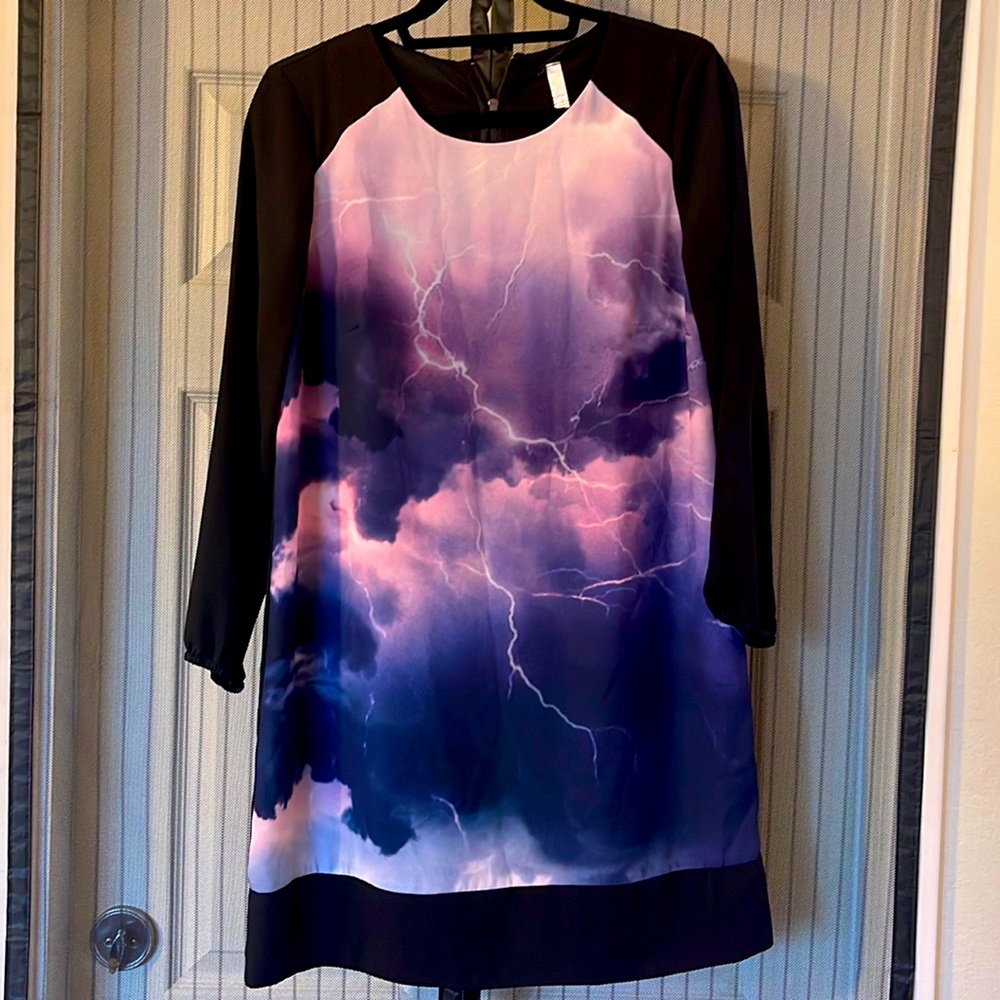 Kensie Eye of the Storm Shift Dress Sz Small